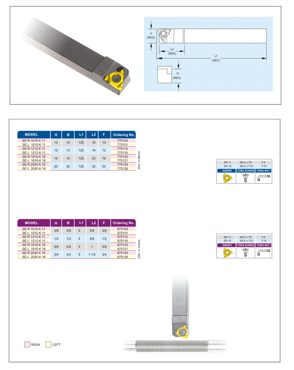 External Threading Tool Holder